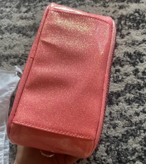 Dolls Kill x Spongebob Patrick Rhinestone Bowler Bag - Pink - Image 6