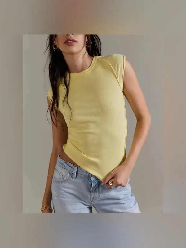 NWOT Free People We The Free Ever Had Tee - mellow yellow - XS - Image 7