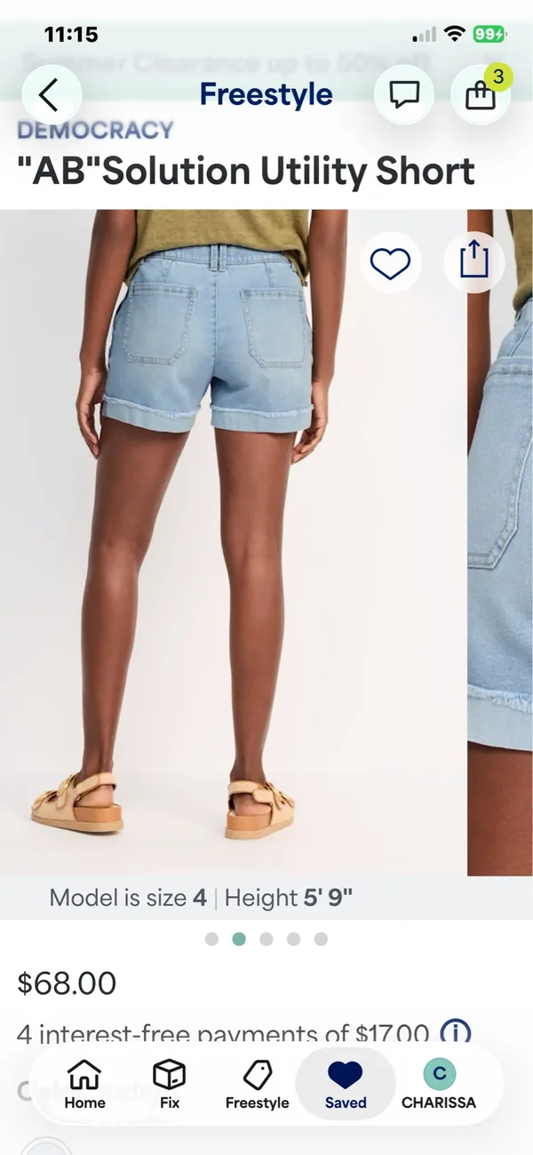 “Ab” Solution Democracy Utility Shorts - Image 3