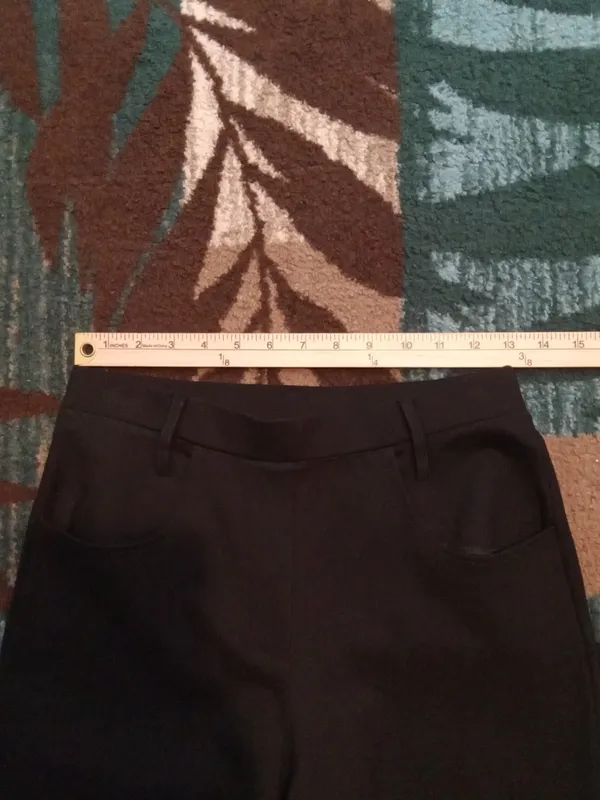 Quince Ultra Stretch Ponte Straight Leg 4 Pockets Black Office Capsule Wardrobe - Image 7