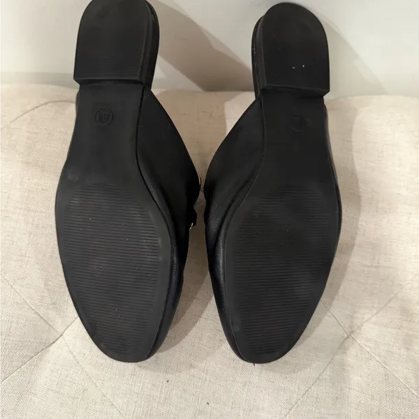 a new day Black Mules with Gold Accent - Image 3