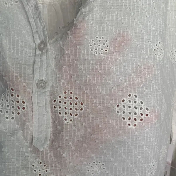 Bishop + young Harmony Button-down Blouse in Oyster New with Tag W-585 Sz XS - Image 10