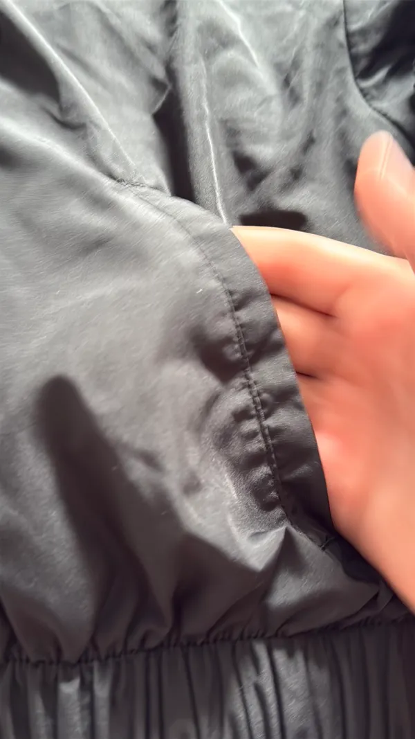 Cropped Forever 21 black rain jacket  - Image 4