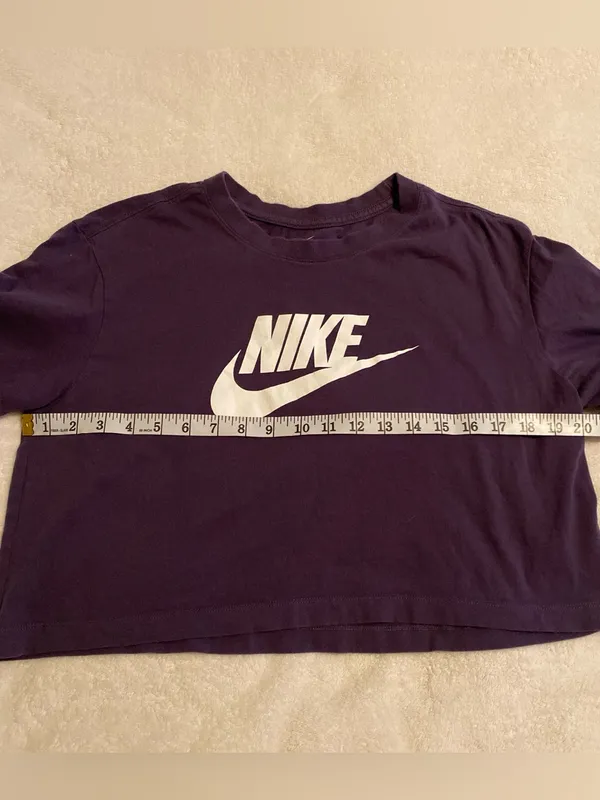 Purple Nike Crop Top - Image 3
