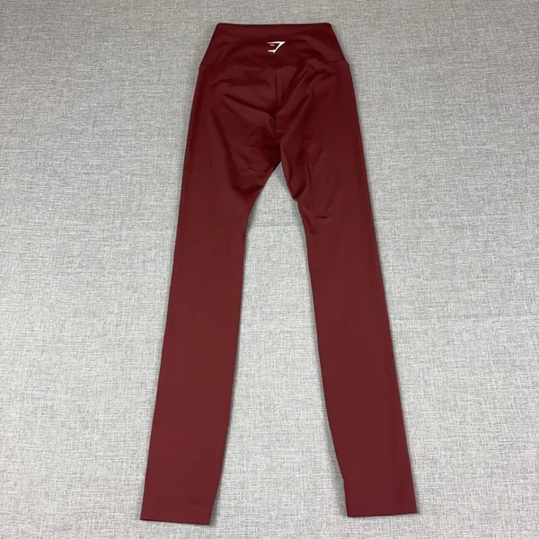 Gymshark‎ Leggings Womens XS Red Ankle Skinny Elastic Waist Yoga Gym Training - Image 8