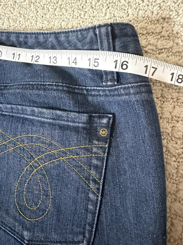 Michael Kors Indigo Flared Wide-Leg Jeans - Image 4