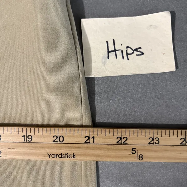 David Brooks Skirt Size 12 Neutral Tan Faux Suede Minimalist Modest Straight - Image 10
