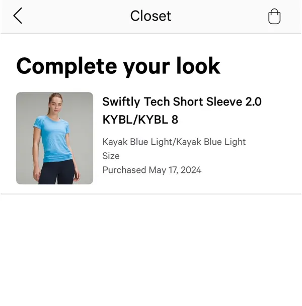 Lululemon Swiftly Tech Short Sleeve Shirt Kayak Blue - Image 6