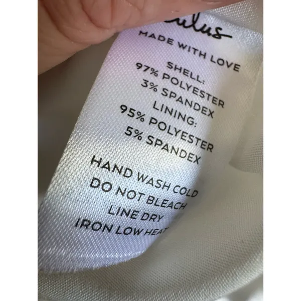 Lulus Luxe Reputation White Satin Sleeveless Cowl Neck Mini Dress Small - Image 8
