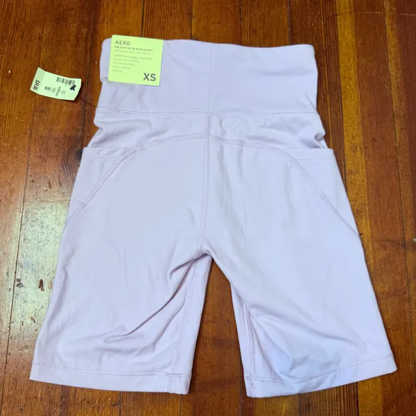 Aeropostale Light Lavender High-Waist Bike Shorts with Pockets - Image 7
