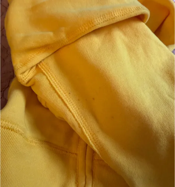 Abercrombie & Fitch Vintage Y2K Yellow Logo Full Zip-Up Hoodie - Image 7