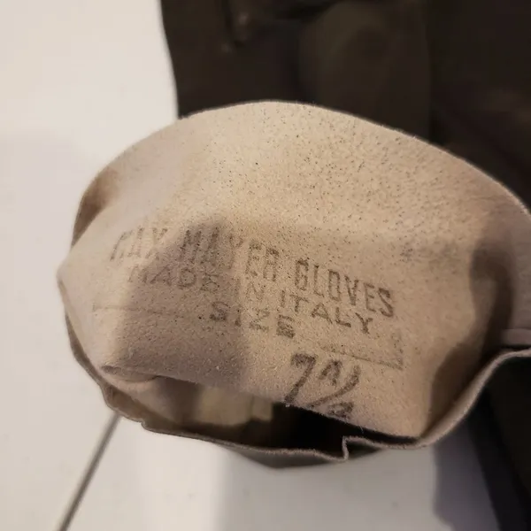 Max Mayer Leather Gloves Made In Italy - Image 4