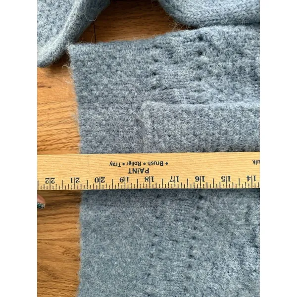 Endless rose Size L NWT BLUE CHUNKY WOOL KNIT DETAILED SWEATER $100‎ - Image 10
