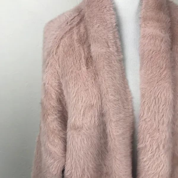 NEW POL Blush Long Mohair Cardigan - Image 3