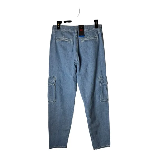 Levis Jeans Women‎ 26 Blue Denim Premium Cool Eco Performance Cargo NWT Retro - Image 4
