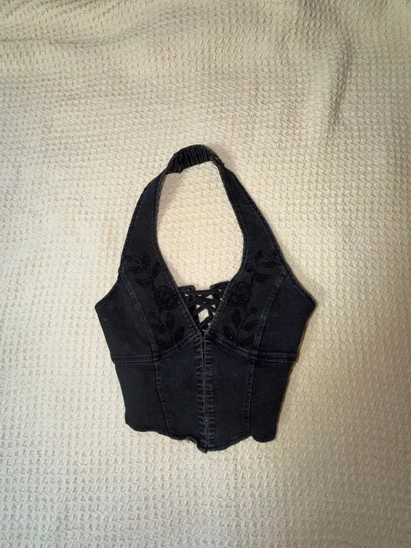 Black Rinestone Top Size XS - Image 3