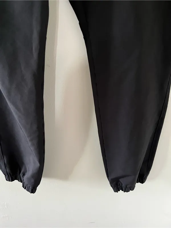 Abercrombie Black Pull On Jogger Pants Small Travel Comfy Minimalist Workout - Image 3