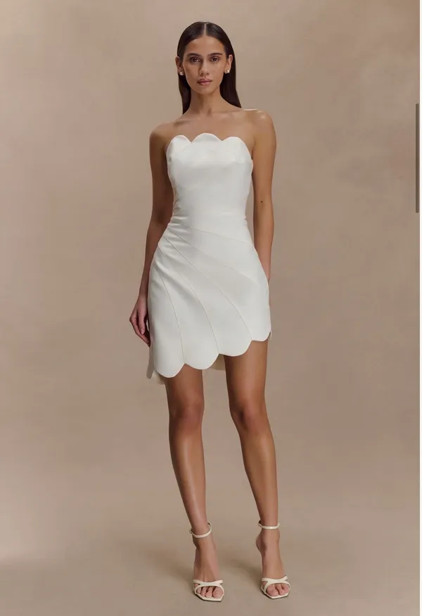 Satin Meshki Mini Dress - Image 2