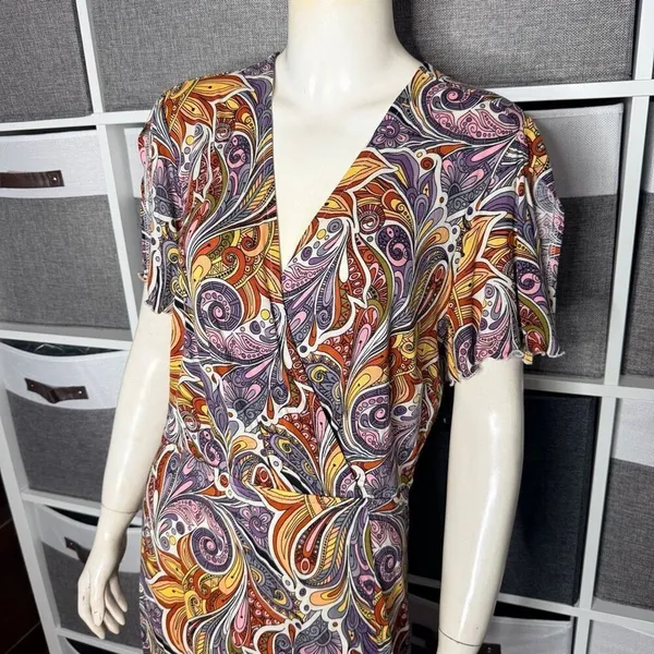 LASCANA Women's Printed Side Slit Maxi Dress Size 10 - Image 8