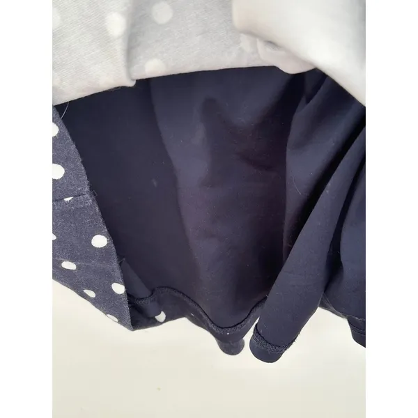 Boden Navy Blue White Polka Dot Jersey Dress Short Sleeve Boat Neck US 2R - Image 6