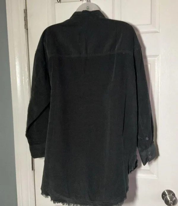 NWT Brown Corduroy Pullover 1/4 Zip Long Sleeve Top Shirt Casual XS - Image 4