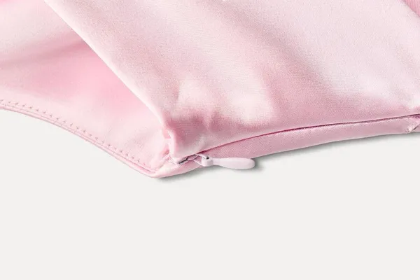 Zara maxi dress midi Light Pink tie knot satin effect wedding party evening - Image 11