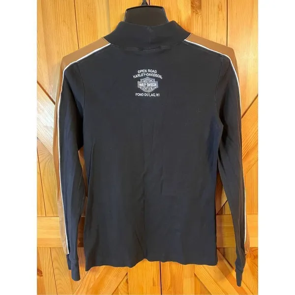 Harley Davidson mock neck shirt size large Fond du Lac Wisconsin (3570) - Image 5