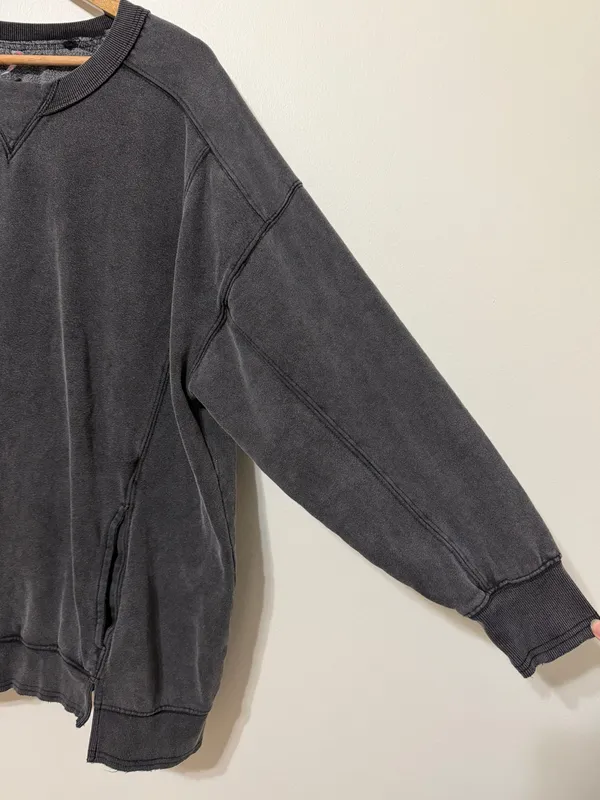 Free People Movement Intercept Tunic Sweater Size Medium Gray Wash - Image 6