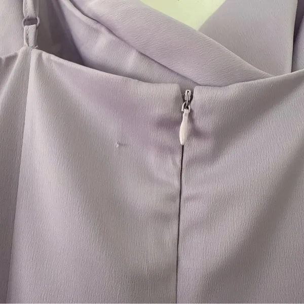 Urban Outfitters Light Before Dark Mallory Cowl Lavender Slip Mini Dress Size M - Image 9