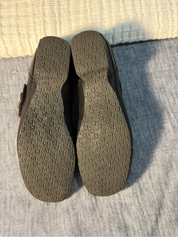 Josef Seibel Black Cara Leather Mary Janes size 38 - Image 6