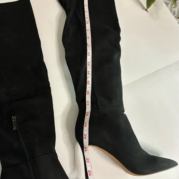 Jessica Simpson Amriena Over the Knee Boots Black Size 6 Stiletto Heel New - Image 5