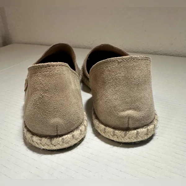 Verbenas Carmen‎ Espadrilles Tan Leather Suede Flat Slip On Womens 41 US 10/10.5 - Image 6