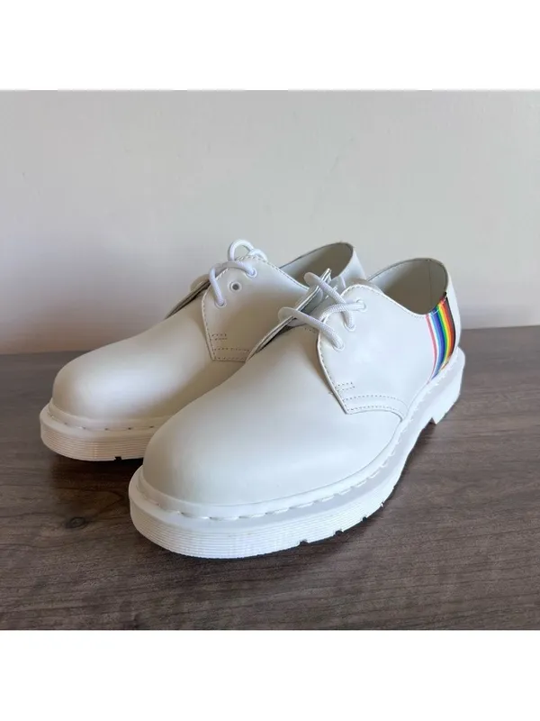 Dr. Martens NEW Unisex 1461 Smooth Leather Pride Oxford Size 8 or 7 #631 - Image 4