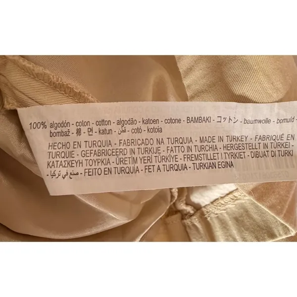 Zara Wrap Cargo Skort Womens XS Beige Sand 100% Cotton Utility Mini Skirt Shorts - Image 7