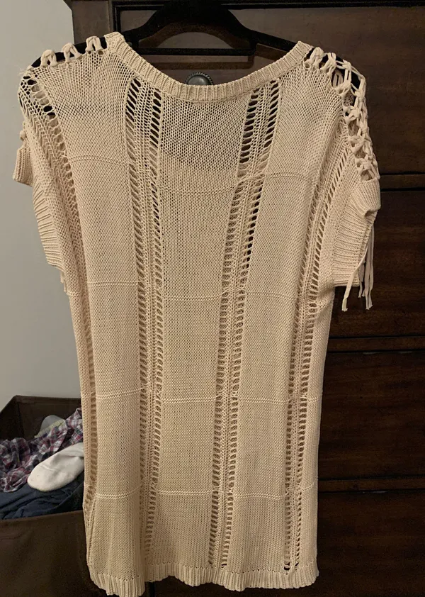 Easel Oatmeal Waffle Knit Top - Image 2