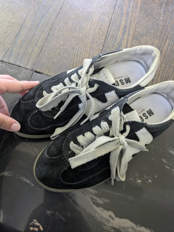 MSGM Panelled Suede Low Top Sneakers Size 36 - Image 7