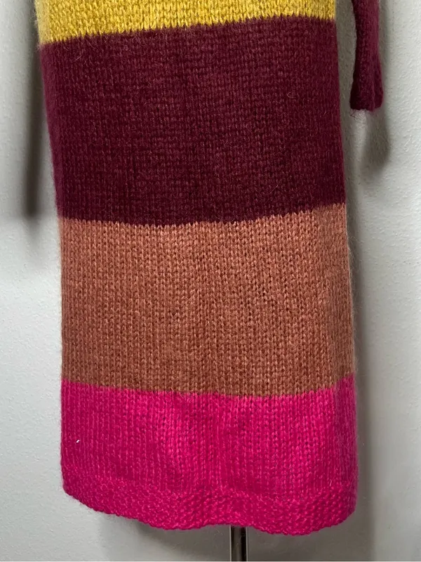 Free People Color Block Stripe Mohair Blend Over The Rainbow Duster Cardigan - Image 5