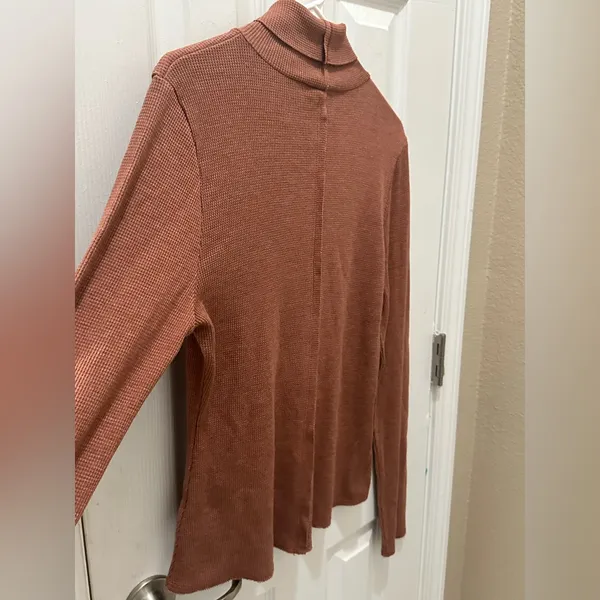 LULUS Brown Ribbed Turtleneck Top size XL NEW - Image 10