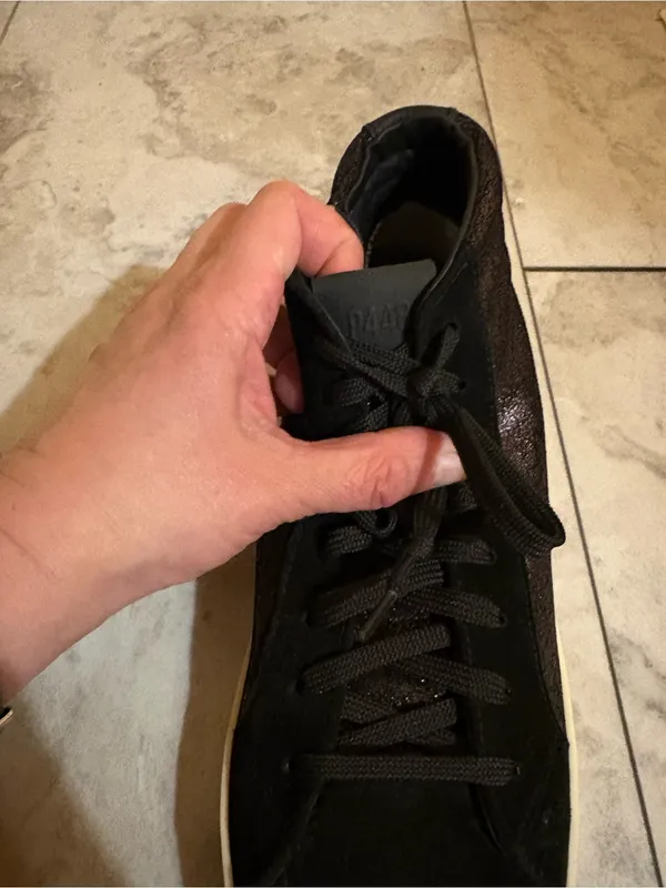P448 Skate High Top Sneakers in Smog Black - Image 6
