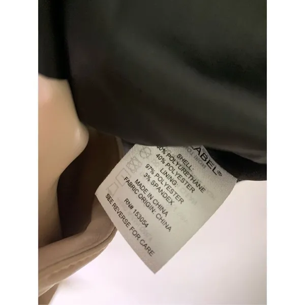 The Reset R Label Vegan Leather Classic Moto Jacket women's size small - Image 5