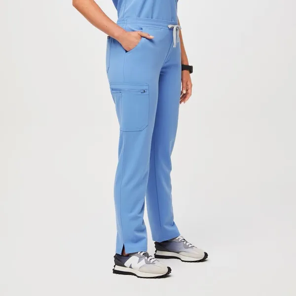Figs Yola FIONx Ciel Blue Skinny‎ Scrub Pants - Image 2