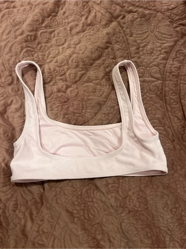 Everyday Light Pink Scoop Bralette - Soft Support Tank Style - Image 2
