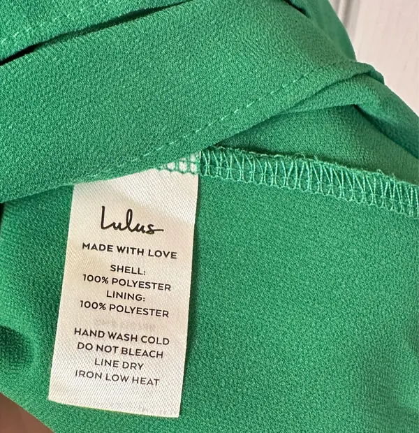 Lulus Tiers To My Heart Green Off Shoulder Small - Image 5