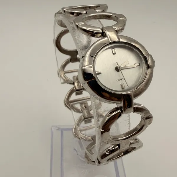 Vintage Avon Ladies' Silver-Tone Bracelet Watch Working New Battery - Image 2