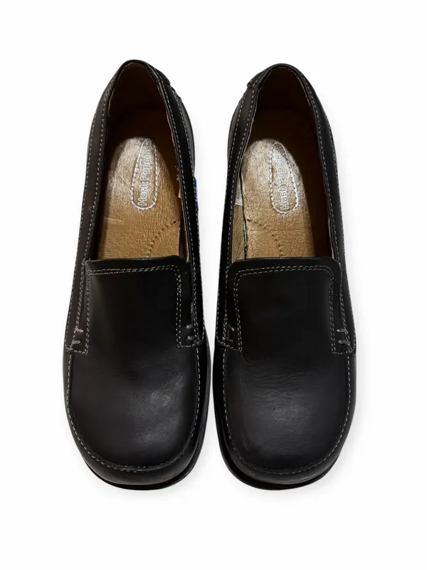 Vintage Hush Puppies Black Heeled Loafers, Women’s Size 5.5 - Image 3
