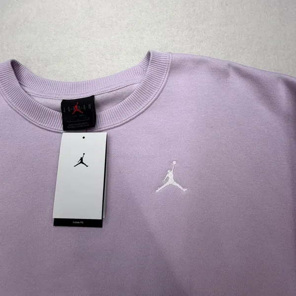 Jordan Womens Brooklyn Fleece Crewneck Sweatshirt Purple FV7074-537 Large NWT - Image 7