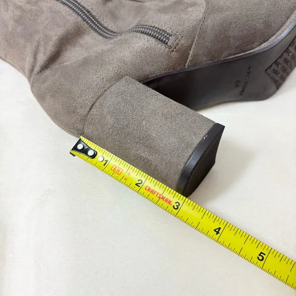 Marc Fisher‎ Over the Knee Boots Suede Taupe Size 8M - Image 9