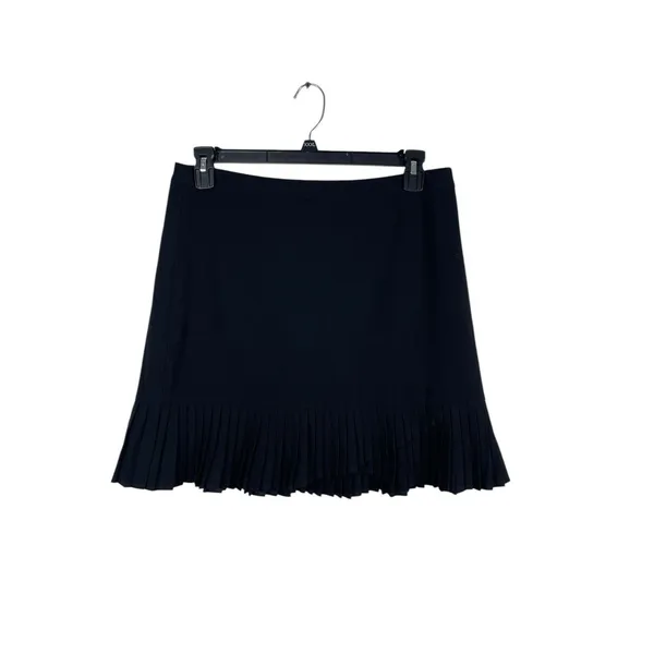Express 90s Y2K Black Office Career Pleated Hem Line Skirt 12 - Image 2