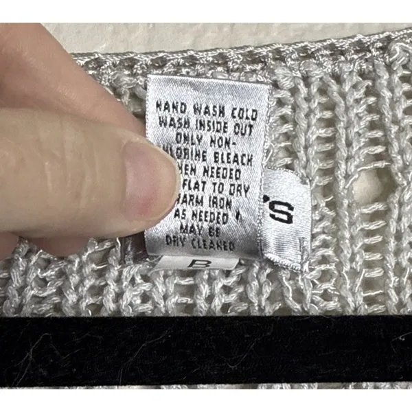 Chicos 3 US XL Silver Grey Open Front Sweater Knit Cardigan Career Travel Preppy - Image 7