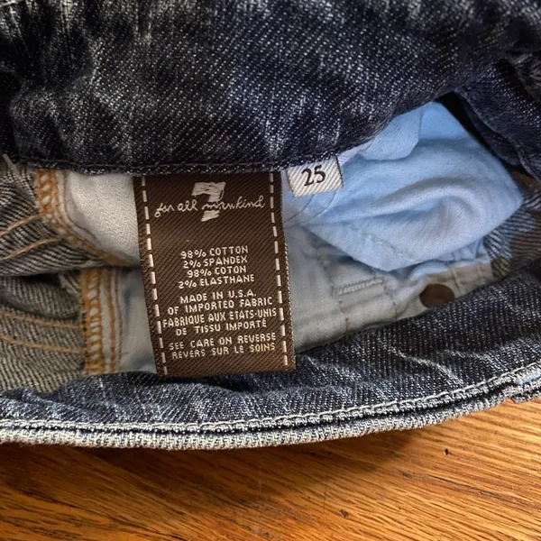 7 For All Mankind Blue Flared Jeans - Image 7